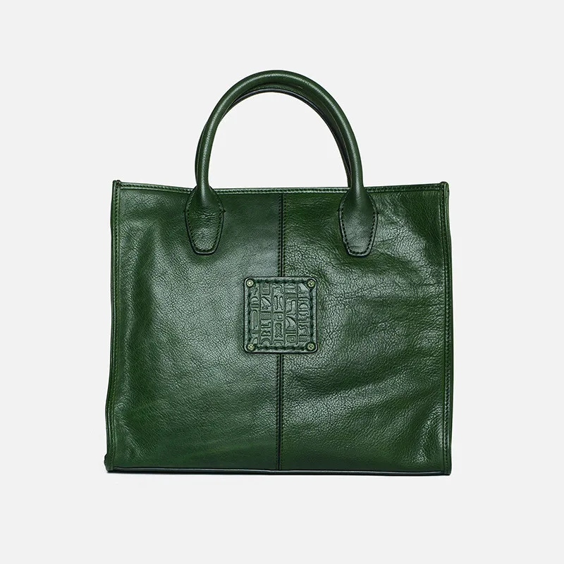 

Fashion retro desig organizer genuine leather ladies handbag daily work party natural real cowhide women shoulder messenger bag