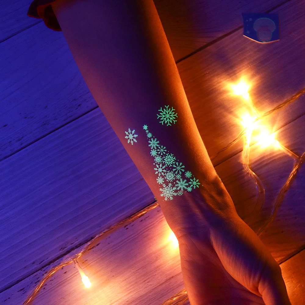  Tatuo Winter Snowflake Pens Christmas LED Flashing