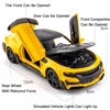 1:32 Scale Camaro Car Toys Alloy Diecast Model Sports Car with Sound Light Doors Openable Vehicles Toy for Child Birthday Gifts 2
