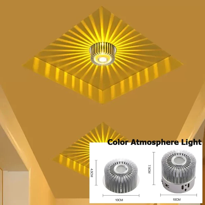 Vibrant LED Ceiling and Wall Light Sconce for Versatile Indoor Decor