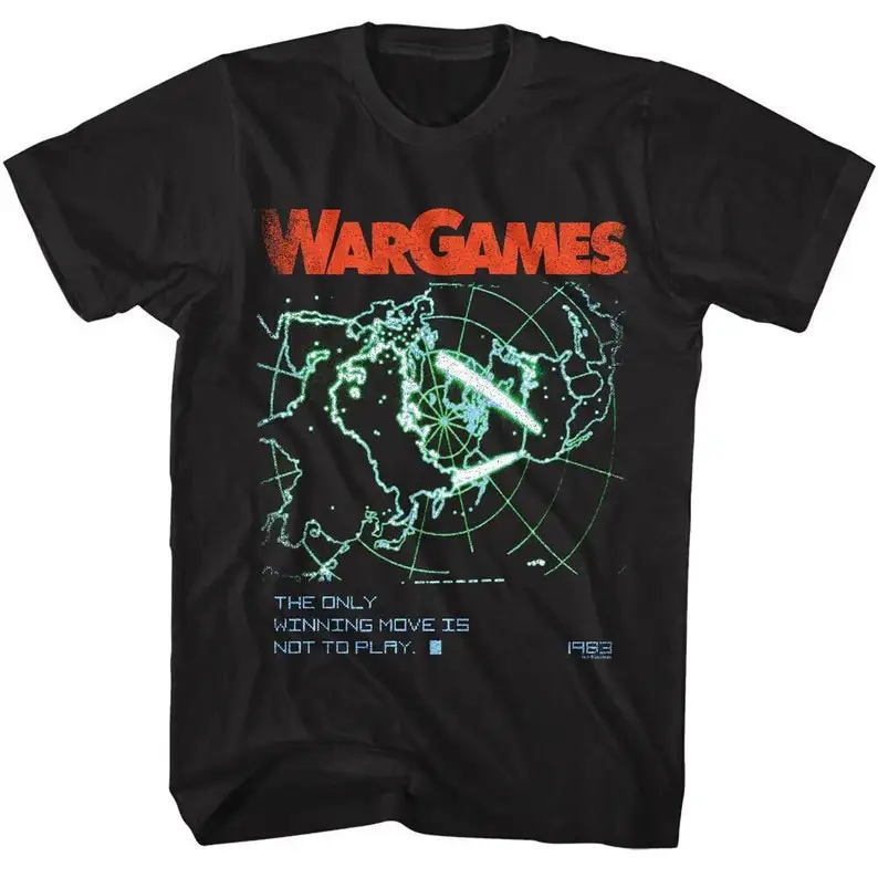 T-Shirt Wargames L'Unico Spostamento Vincente Non È Giocare A Quotes Tees