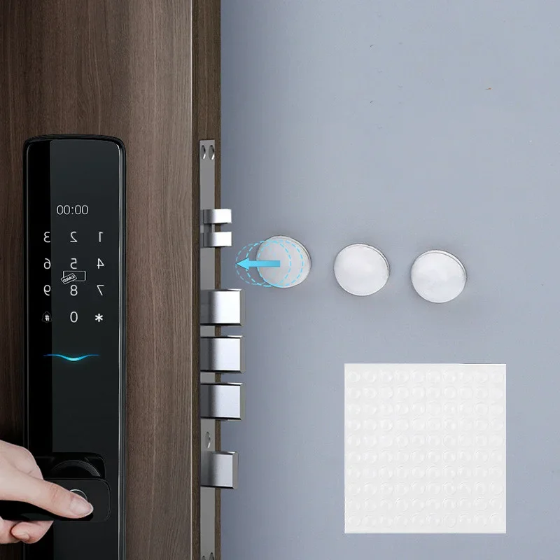 Furniture Cabinet Door Anti-Collision Self-Adhesive Rubber Foot Pad Square Circular Black Semi Transparent Chassis Damping Block