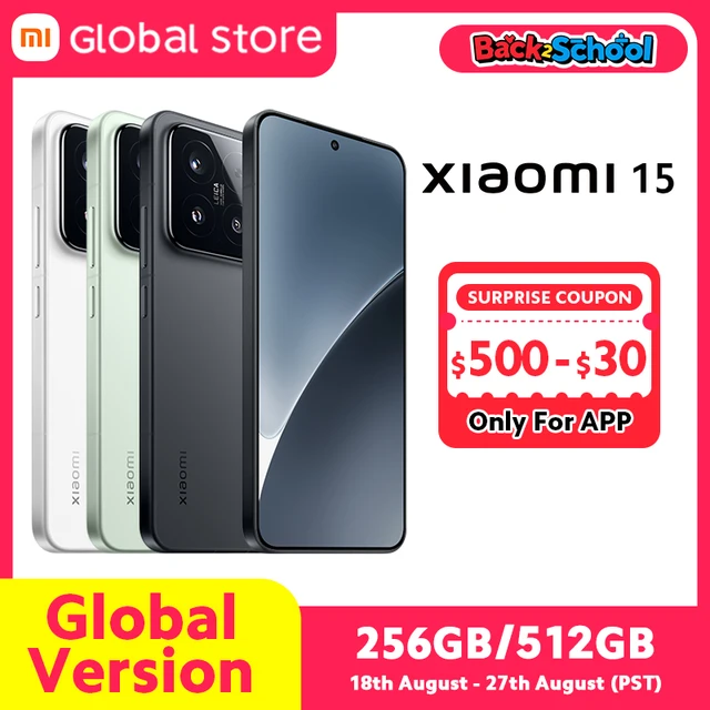 Première mondiale Xiaomi 15 Smartphone Global Version, Snapdragon®8 Elite-Caméra Leica à charge 90W, 5240mAh, écran AMOLED 6.36 ", 5G 1