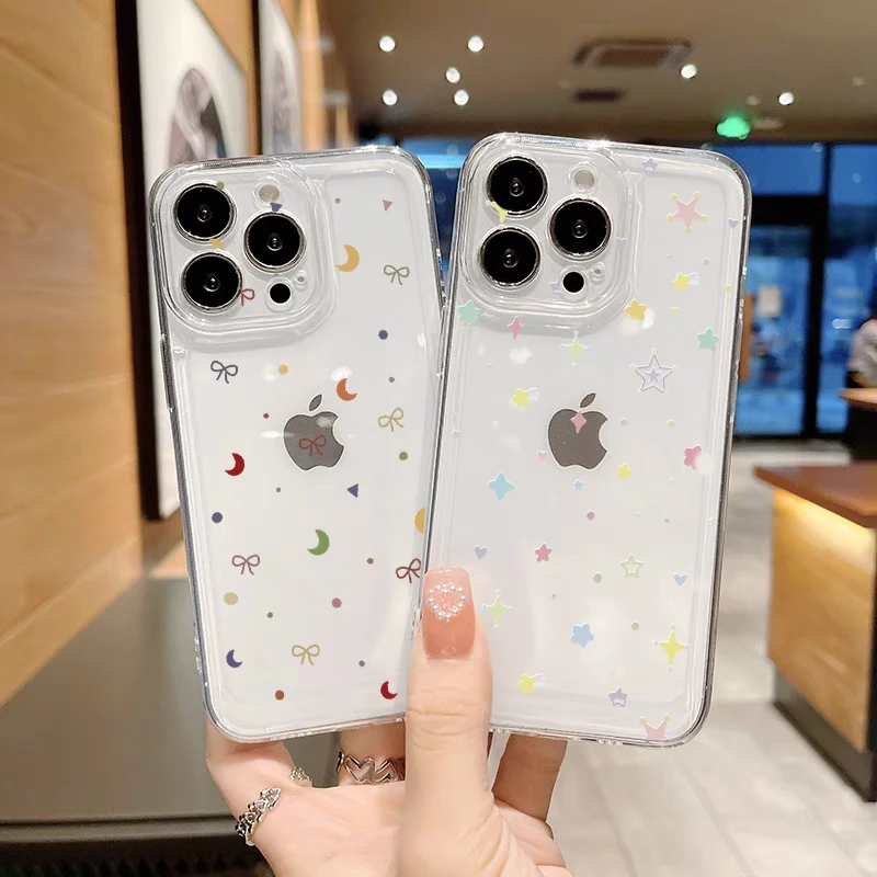 Colorful Small Star Design Protective Phone Case