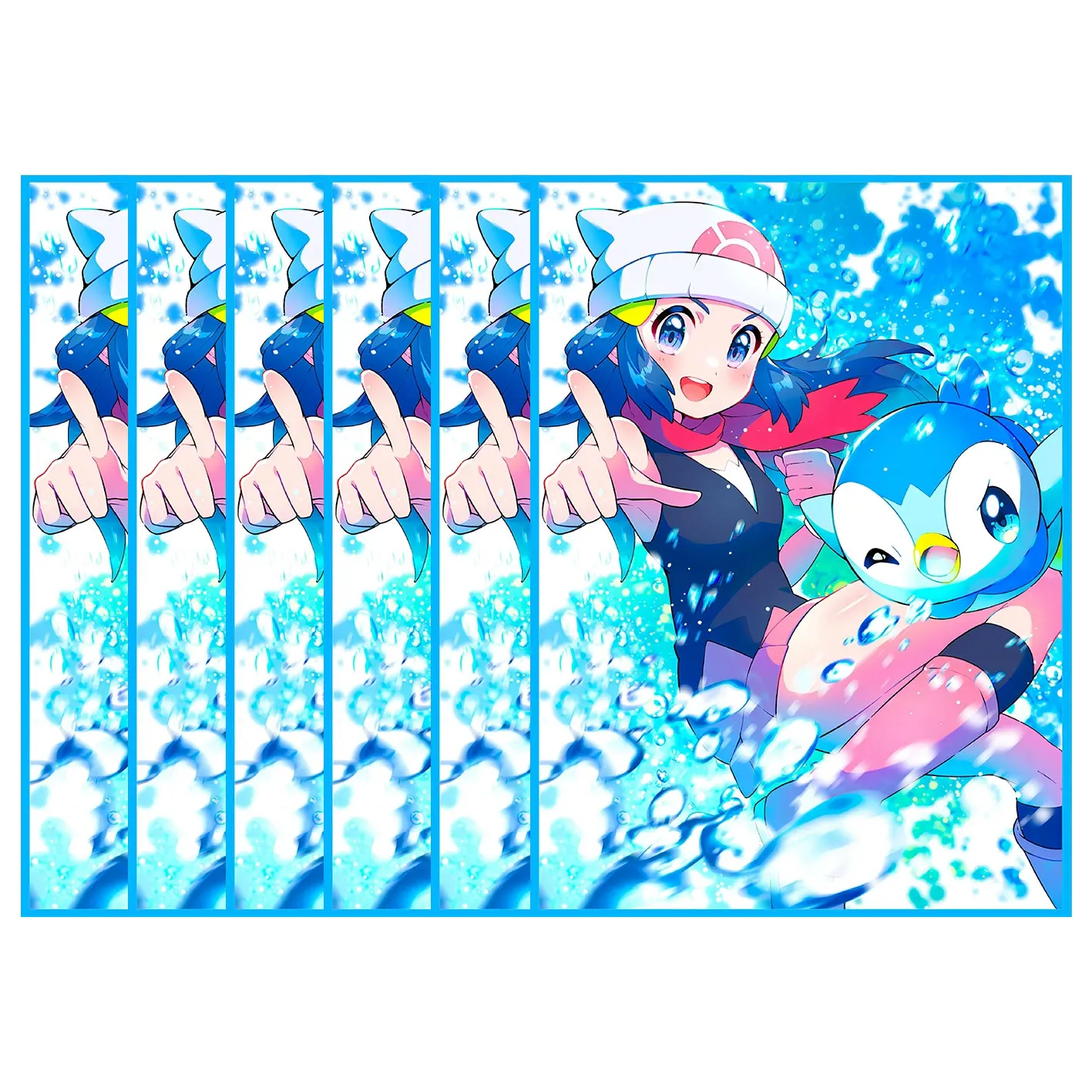 

100 шт., Защитные Голографические Чехлы для карт PTCG 66x91 мм