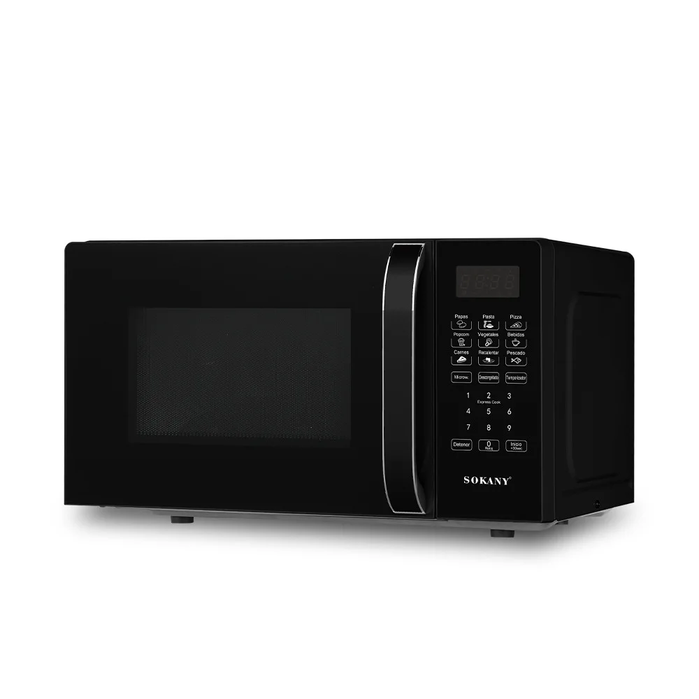 20L Pre-programmed Microwave Oven LED digital display black Microwave Oven Household Appliances 5