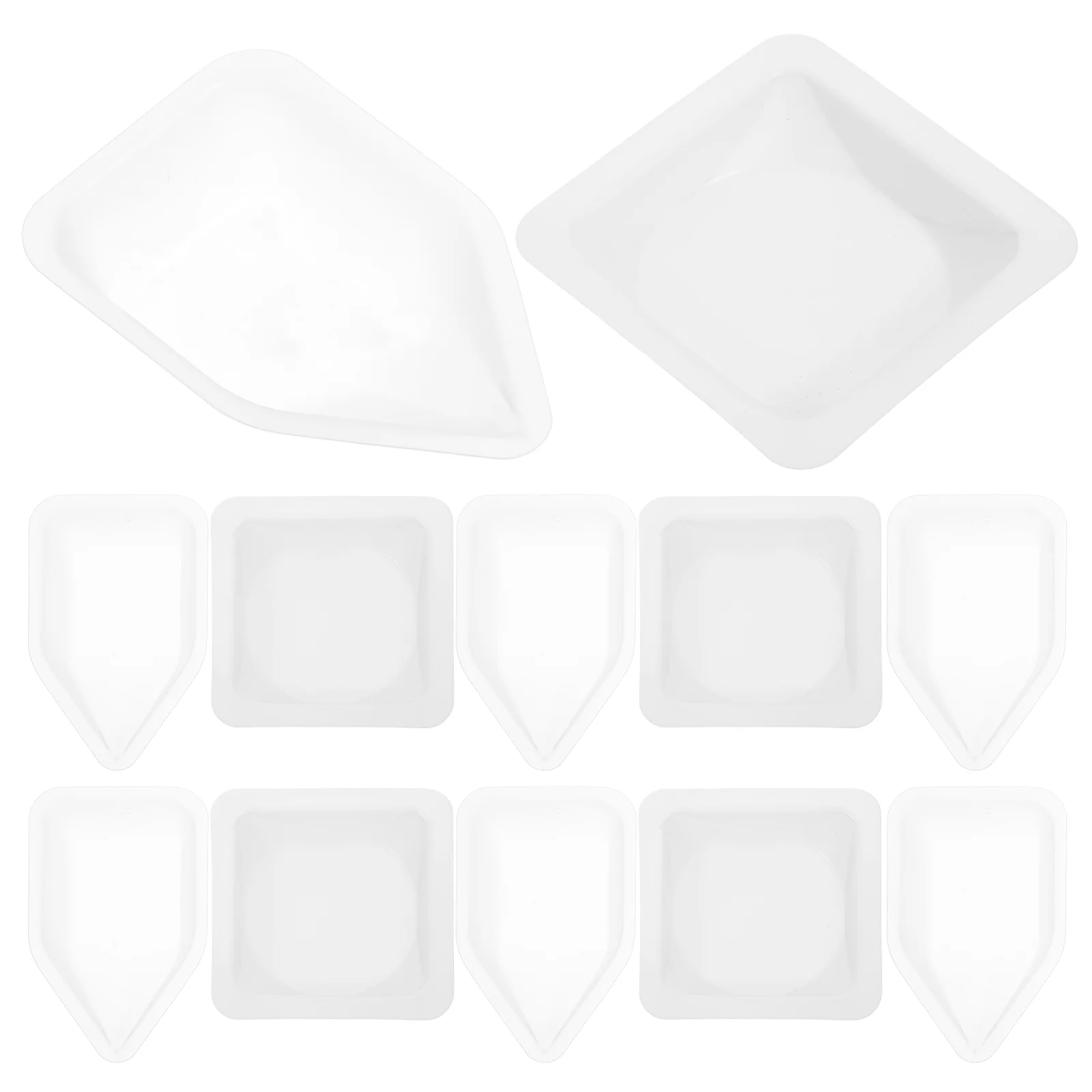 

100 Pcs Weighing Ship Powder Plates for Plastic Boat Shape Boats Pans Tray Dishes