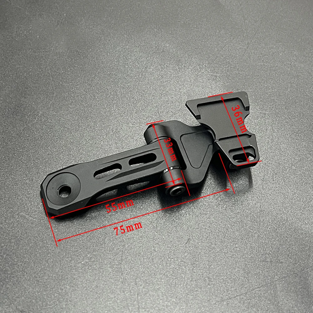 Metal NVG Bridge Helmet Mount Monocular Bracket Dovetail Lightweight fits PVS-14 Night Vision Goggle Adapter Hunting