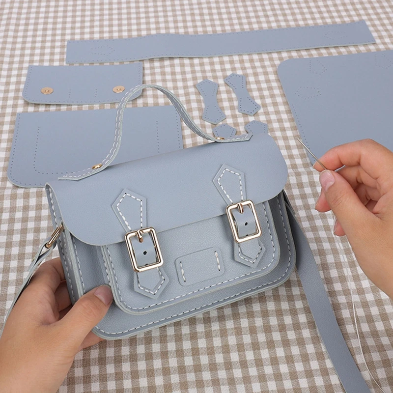 DIY Handmade Bag Kit for Handbag Purse Making with Needle Nylon Thread  Inner Bag Gold Handle Etc  Dark Blue as described  Amazonin Home   Kitchen