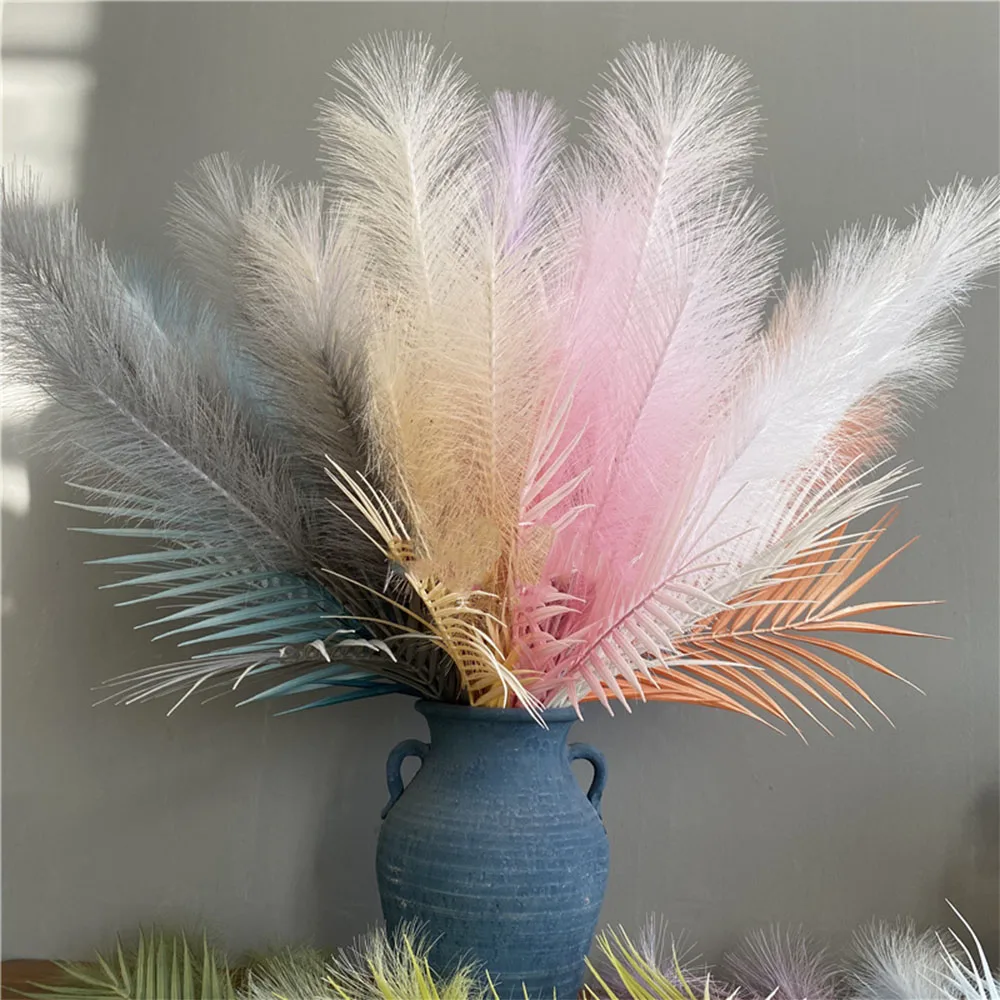 6070cm Artificial Pampas Grass Fake Reed Plants Bouquet Wedding