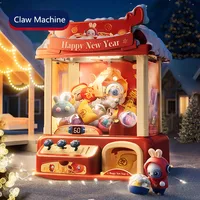 Children Mini Claw Machine Toy Coin Operated Play Game Automatic Doll Machines Three Stick Operation Claw Crane Toys Kids Gifts 1