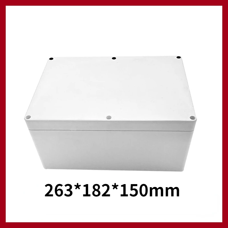 

263*182*150mm Outdoor Waterproof Case Plastic Box Electronic Project Case Instrument Waterproof Junction Box Housing