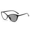 New Vintage Photochromic Eyeglasses Large Frame Cat Eye Reading Glasses Blue Light Blocking Eye Protection Presbyopia Eyewear 3