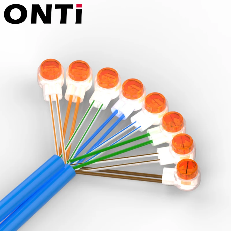 K1 K2 K3 커넥터 압착 연결 RJ45 RJ11 방수 배선 이더넷 전화 케이블 코드 네트워크 터미널 500/1000pcs