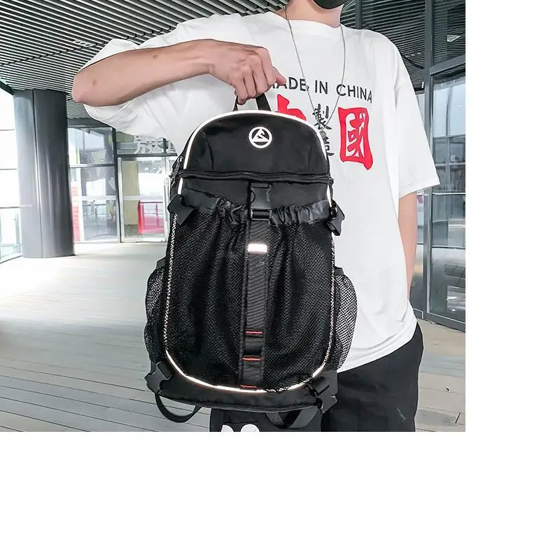 Korean New Men's Oxford Basketball Backpack Large Capacity Notebook School Bag Multifunctional Casual Travel Shoulder Bags
