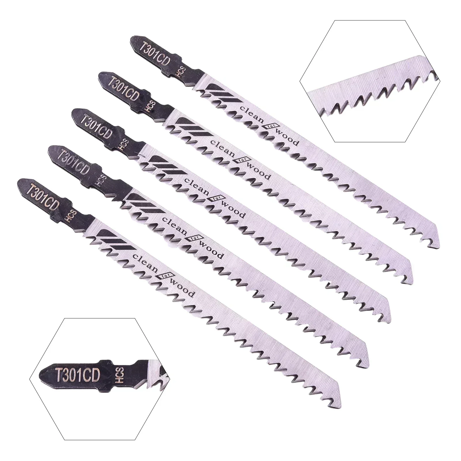 5Pcs T301CD Jigsaw Blade Set For Sheet Panels Cutting jig saw blades reciprocating saw blades