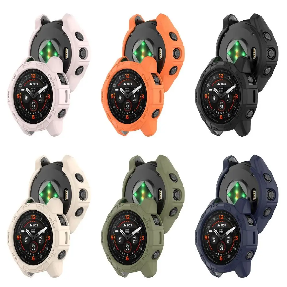 Custodia Protettiva Da 47Mm Tpu Bumper Edge Shell Frame Soft Screen Protector Per Garmin Epix Pro 47Mm/Fenix 7 Pro/Fenix 7 Smart Watch