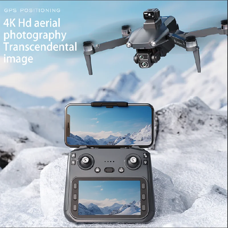 New L600-1 PRO MAX GPS Drone 5KM 4K Professional HD Dual Camera 360&deg; Laser Obstacle Avoidance Brushless Quadcopter Toy Gift drone quadcopter