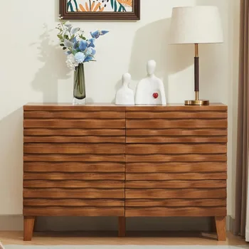 Mid-Century 6-Drawer Dresser 1