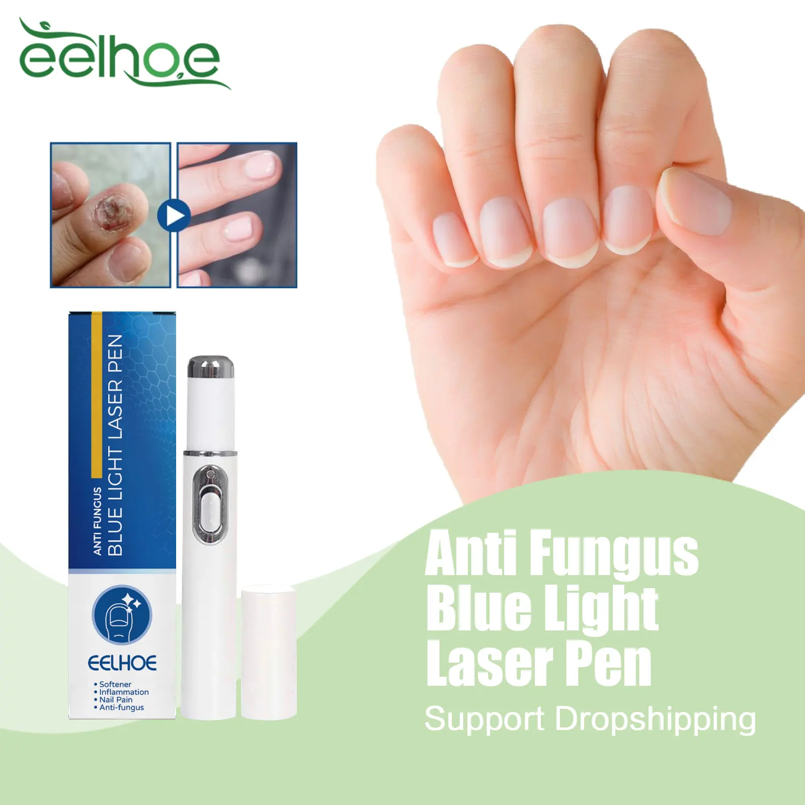 

Nail Fungus Repair Pen Painless Onychomycosis Paronychia Anti Infection Treat Thicken Discolored Rough Nails Restore Nails Shine