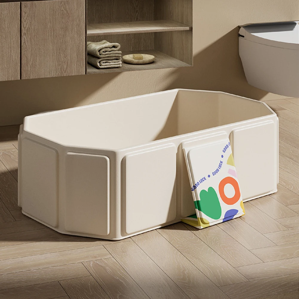 Foldable Baby Bathtub with Drain Outlet for Infants and Toddlers