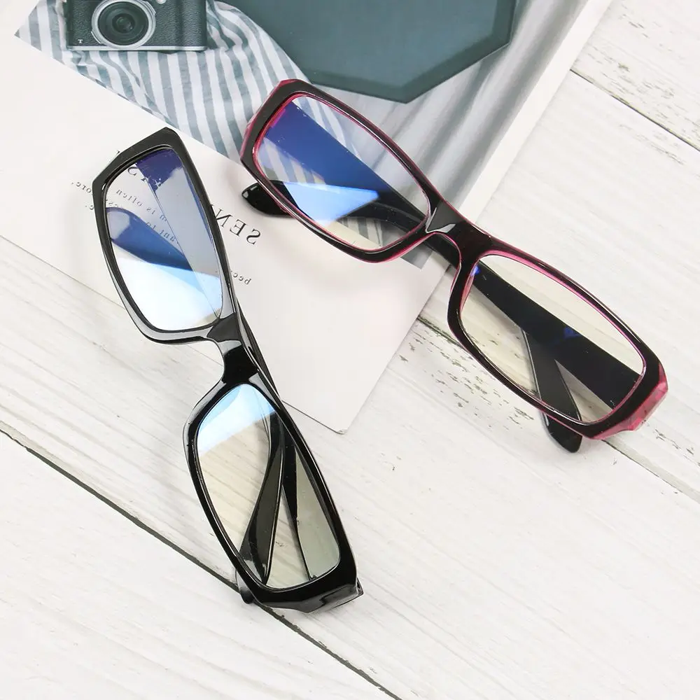 Fashion HD Anti-UV Blue-ray Glasses Men Women Radiation Protection Computer Goggles Anti-fatigue PC Frame Eyeglasses Flat Mirror blue light blocking glasses