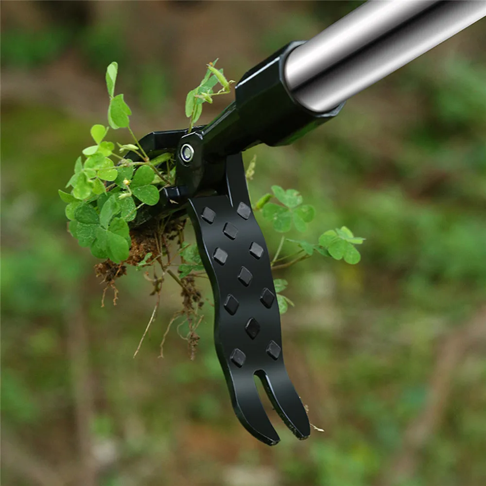 Standing Weed Puller Weeding Tool Weed Remover Tool 3-part Detachable Handle Weed Remover Tool Stand-up Manual Metal Weeder Tool 5