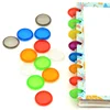 500pcs Transparent Plastic Binding Rings for Discbound Discs Notebook Planner Loose-leaf Mushroom Hole Binding Accessories 2