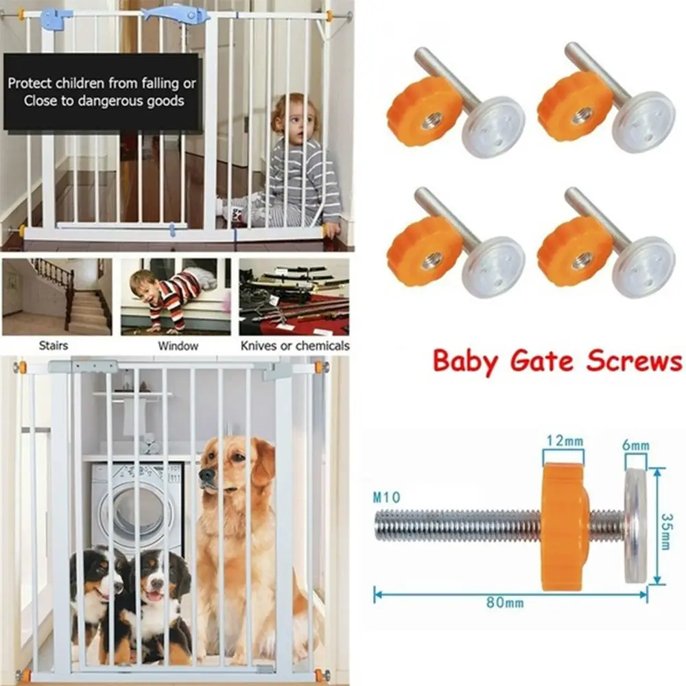 

Doorways Kit Pet Safety Fence Screws Guardrail Bolts Accessories Baby Safe Gate Bolts Screws/Bolts
