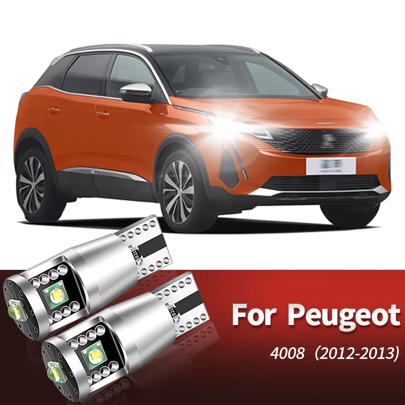 2X Ha Condotto La Luce Di Liquidazione W5W T10 Per Peugeot 1007 107 206 207 306 307 Cc Sw 4007 4008 407 508 607 807 Bipper Tepee Expert Partner