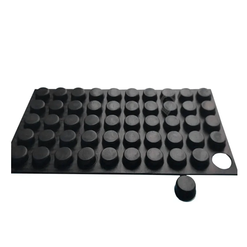 Table Foot Pad Square Round Rubber Feet Self Stick Bumpers Anti-Slip Pad Adhesive Heightening For Electronic Speaker Laptop Appliance Furniture