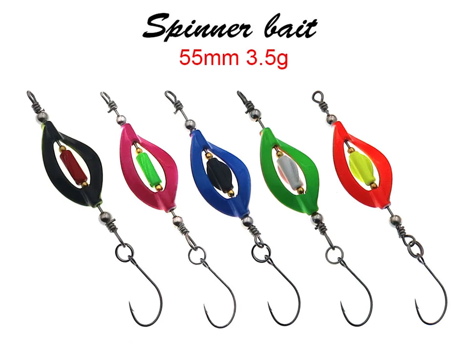 1Pcs 3,5g Spinner Köder Metall Löffel Angeln Lockt Spinnerbait Barsch Forelle Spinning Löffel Harten Köder Rotierenden – Detail 1