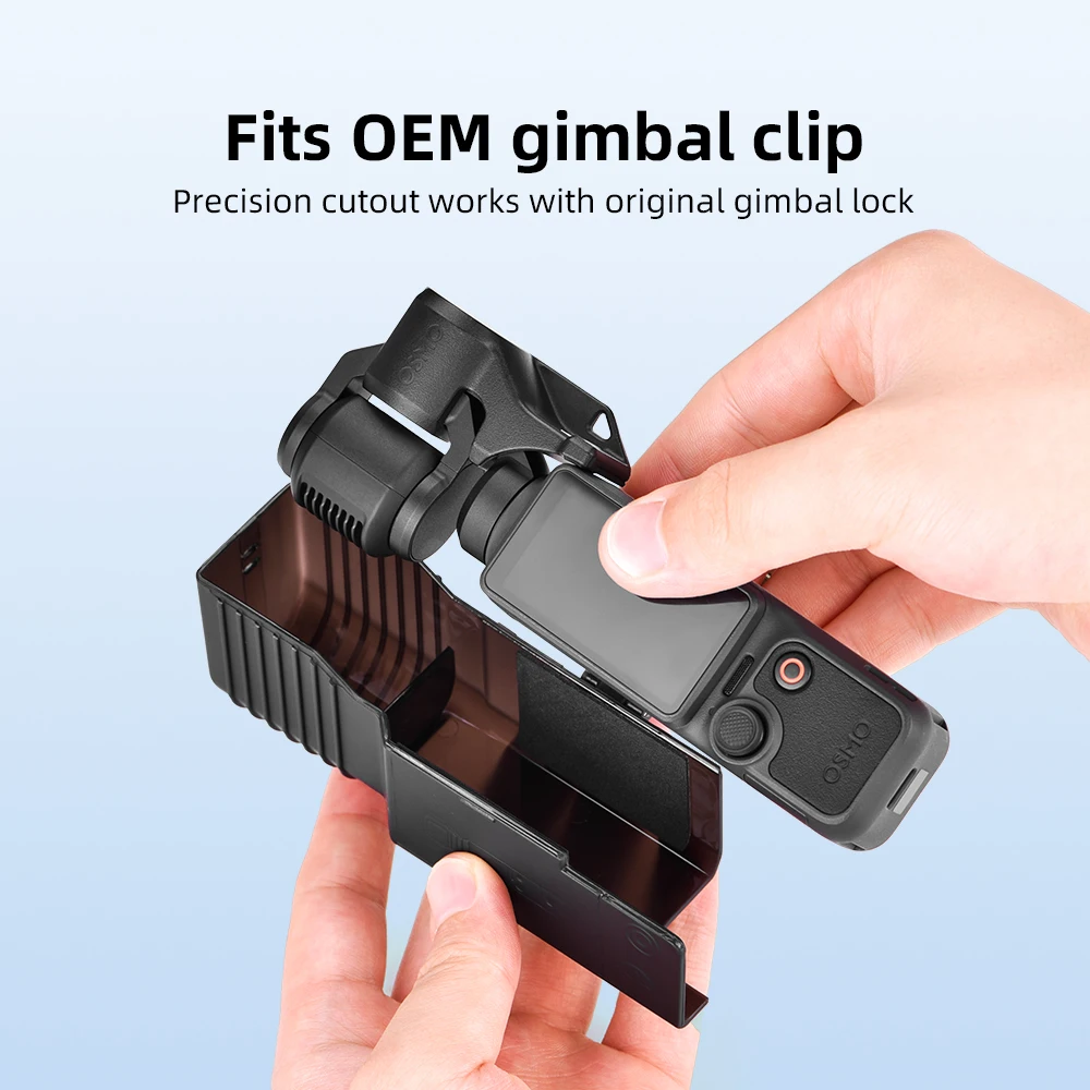 DJI Pocket 4/3용 BRDRC 보호 케이스, 하드 쉘 충격 방지, 긁힘 방지 및 범프 가드, 간편한 스냅온 설치