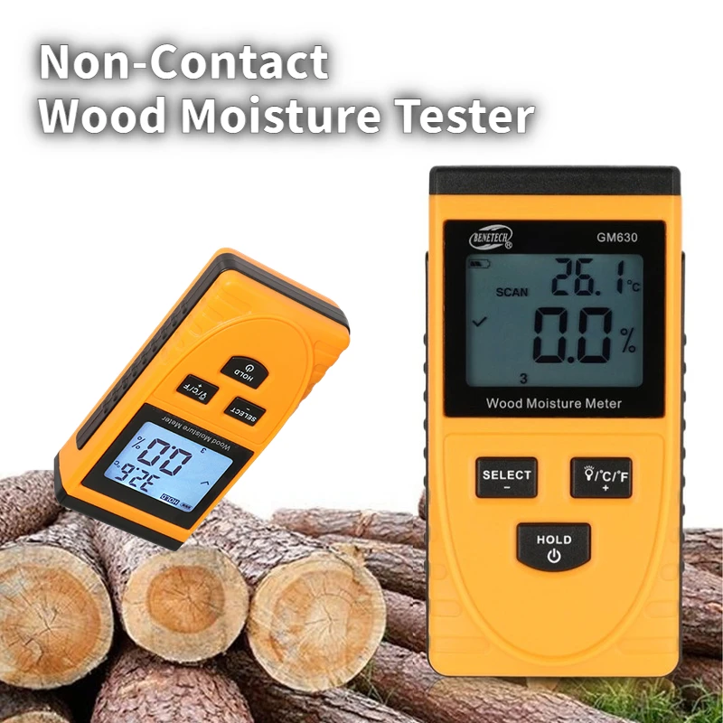 

Inductive Wood Moisture Meter GM630 Non-contact Wood Moisture Meter Wood Moisture Meter
