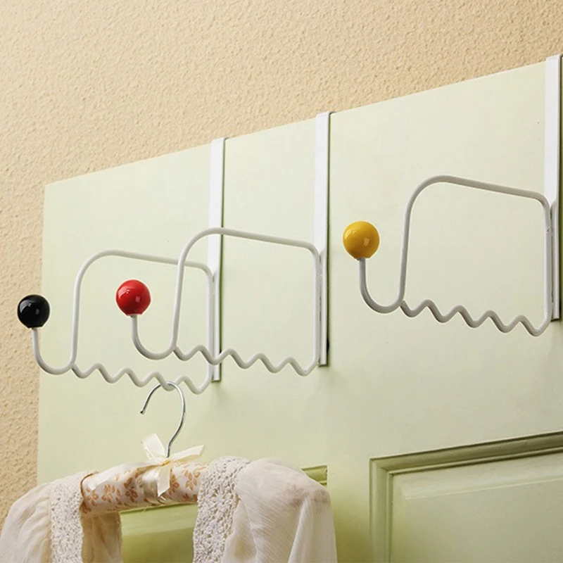 

3 Pcs Over Door Hooks Hat Scarf Holder Towel Coat Rack Single Hooks Rustproof Dropshipping