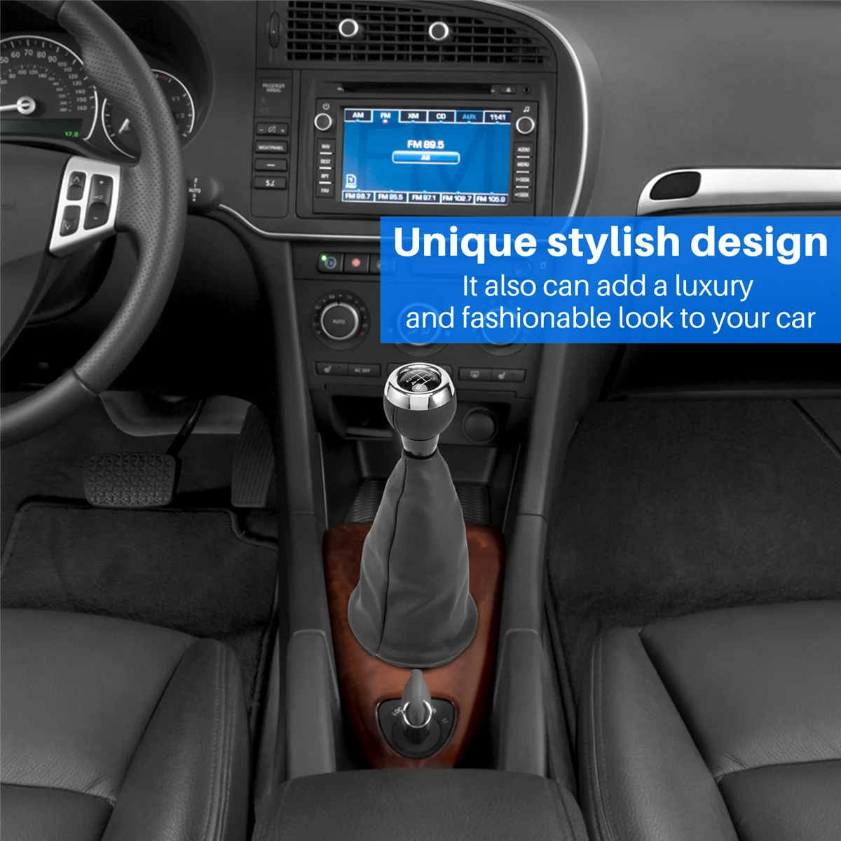 6-Speed Manual Gear Shift Lever Gear Shift Knob Dust Cover for Mini Cooper R55 R56 R57 R58 R59 R60