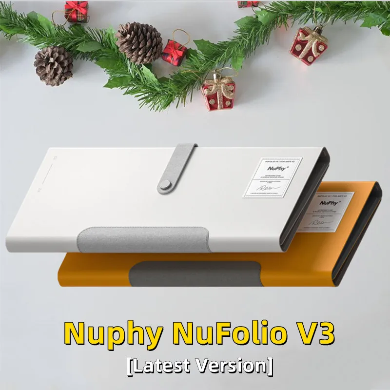 Nuphy nufolio v3スーツair75 v2、専用レザーケース、イエローアクセサリー