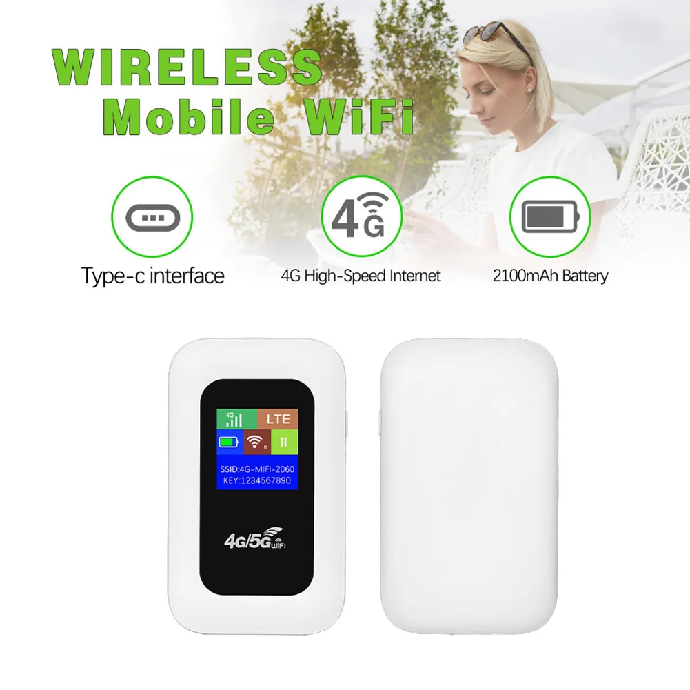 4G LTE Wireless Router Repeater with SIM Card Slot 150Mbps Mini Outdoor Hotspot Pocket Wifi Hotspot for Home Office RV Camping Wifi Adapter