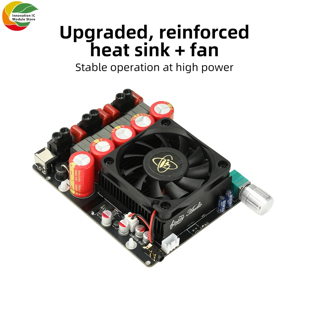 DC 19-51V 10A 1200W 고출력 순수 포스트 스테이지 앰프 600W+600W 듀얼 채널 Tpa3255 순수 포스트 스테이지 회로