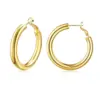 Shevalues Chunky Hoop Earrings Set for Women With 925 Sterling Silver Needle 14K Real Gold Plated New Modern Fashion Jewelry 2