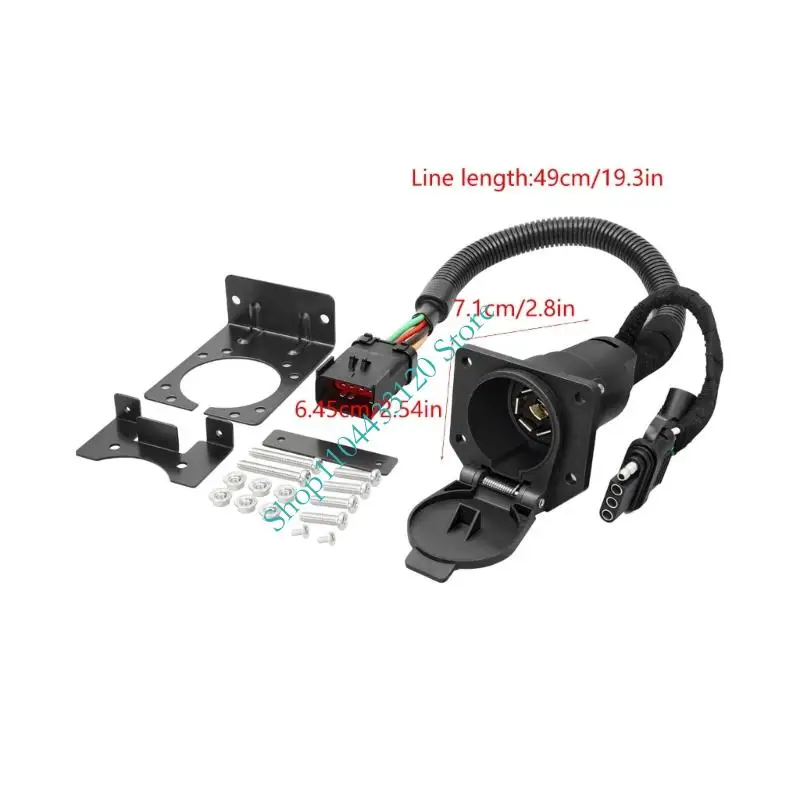 0xxd 플러그 플레이 트레일러 하네스 10p에서 트윈 4+7 핀 ABS PVC 케이블 어셈블리 56038366ab