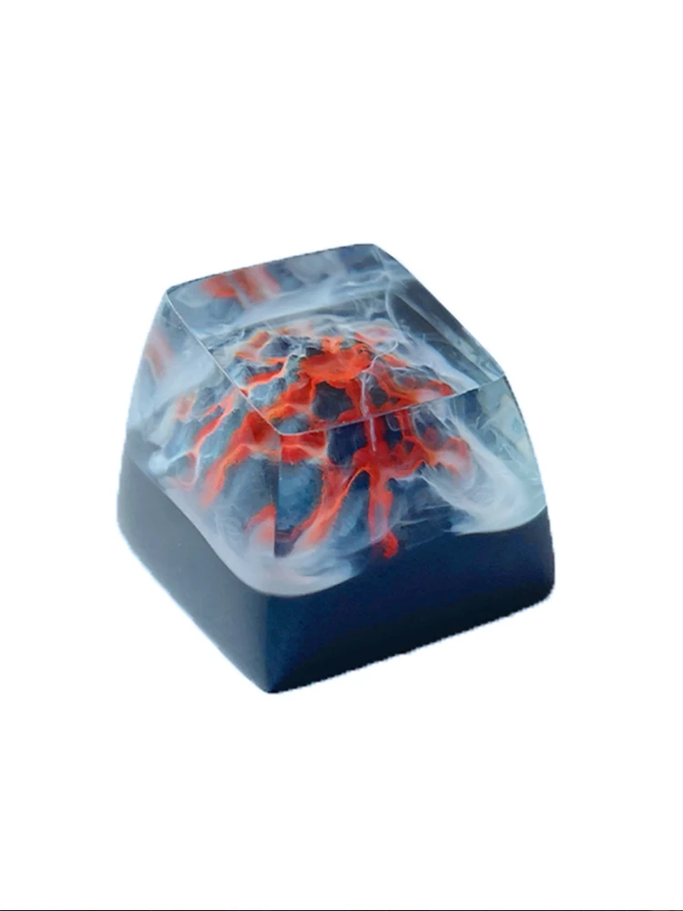 Teclado Mecânico Faça Você Mesmo Personalizado Resina Keycap Artesão Masculino Esc Key Gift List Fuji Mountain Keycap Transparente - Imagem 6