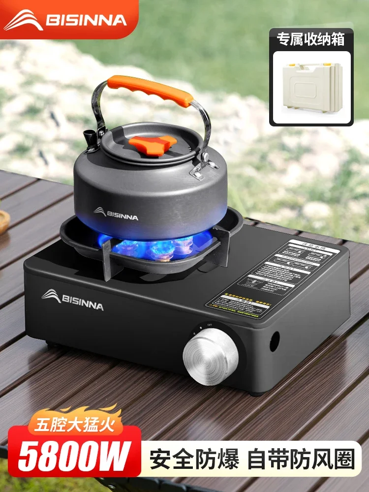 Stuck furnace gas cooktop Outdoor Camp equipment Home appliances Tea stove 5.8KW Butane Camping stove portable Cooktop gas