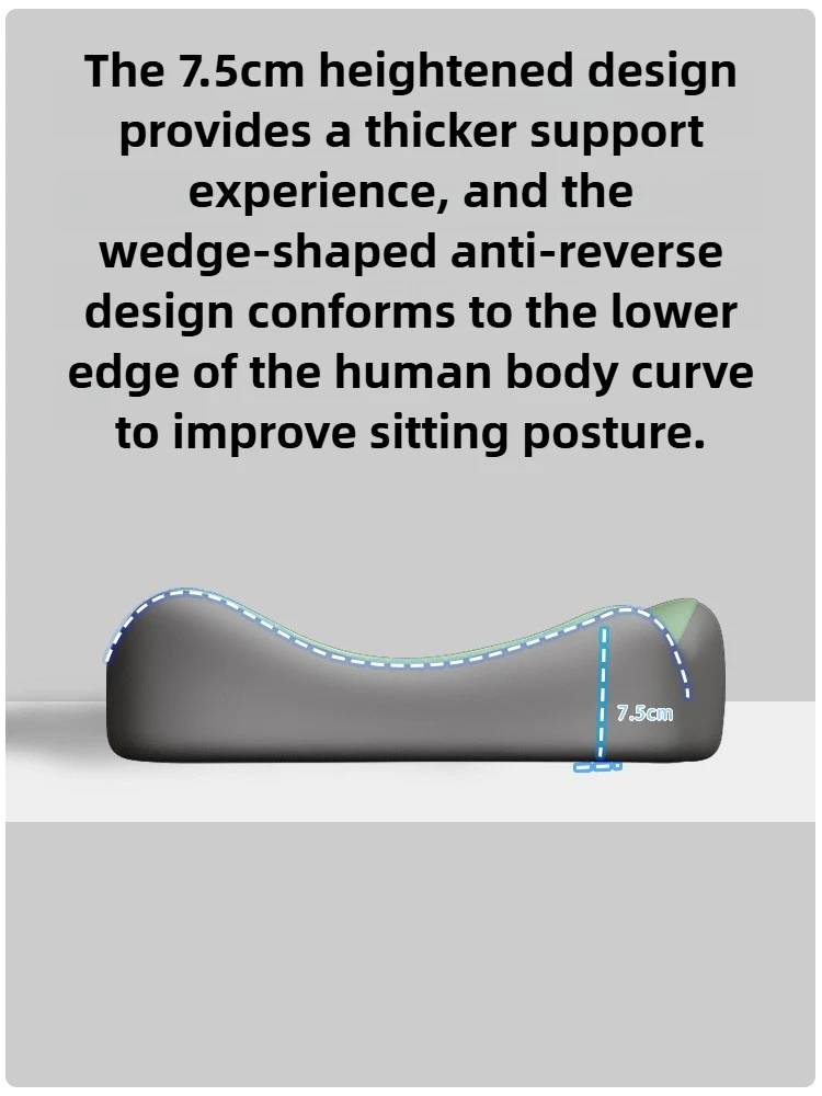 Memory Foam Seat Cushion for Car and Office Lumbar Hip Support Posture Corrector Breathable Comfort Student Chair Pad