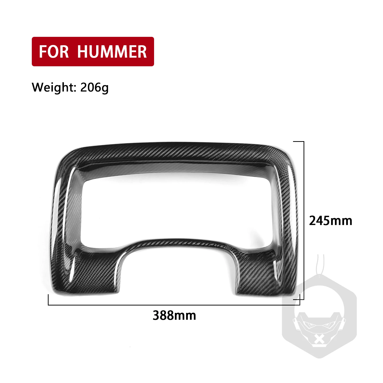 For Hummer H3 2007 2008 2009 2010 Dashboard Speedometer Panel Cover Real Carbon Fiber Hardware Refit Car Interior Accessories