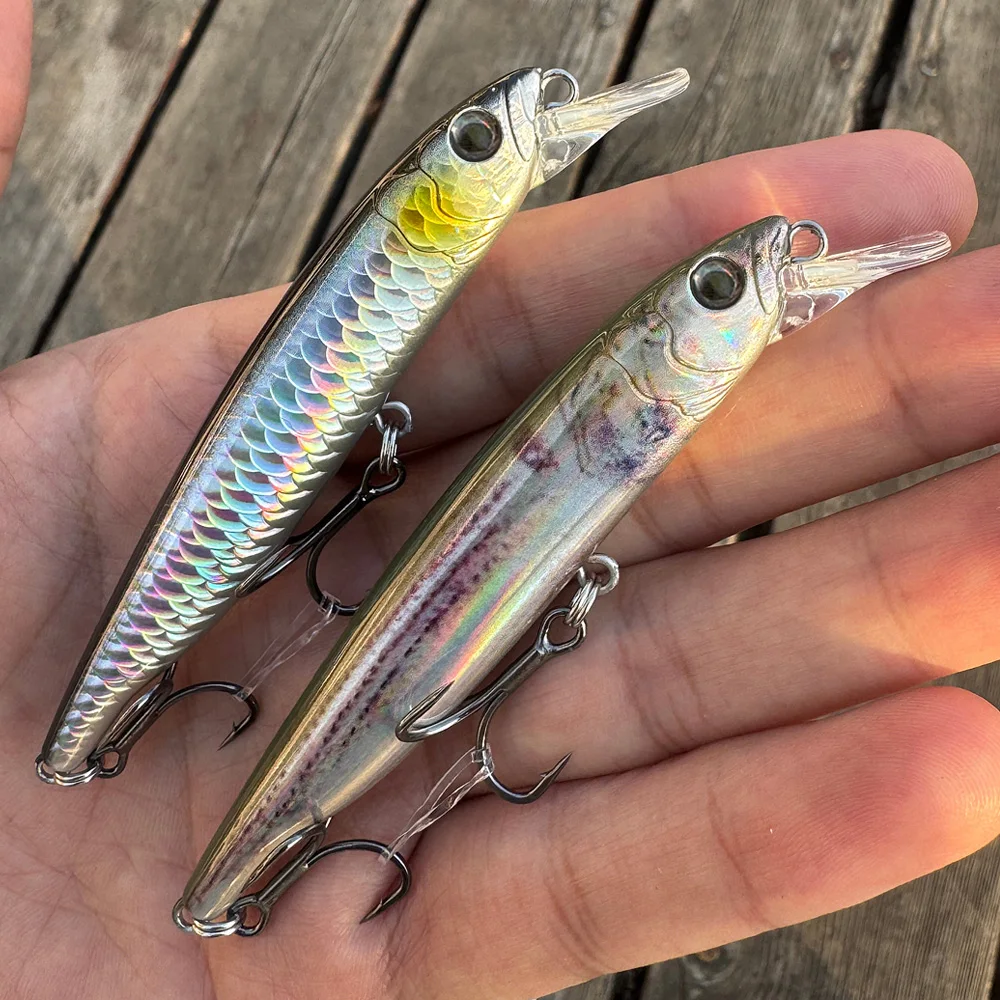 GOBAIT Angeln Köder 10g 10,2 cm Minnow Crankbait Haken Swimbait Kit Tackle Popper Rassel Köder Pesca 1-5 Stücke Jerkbaits