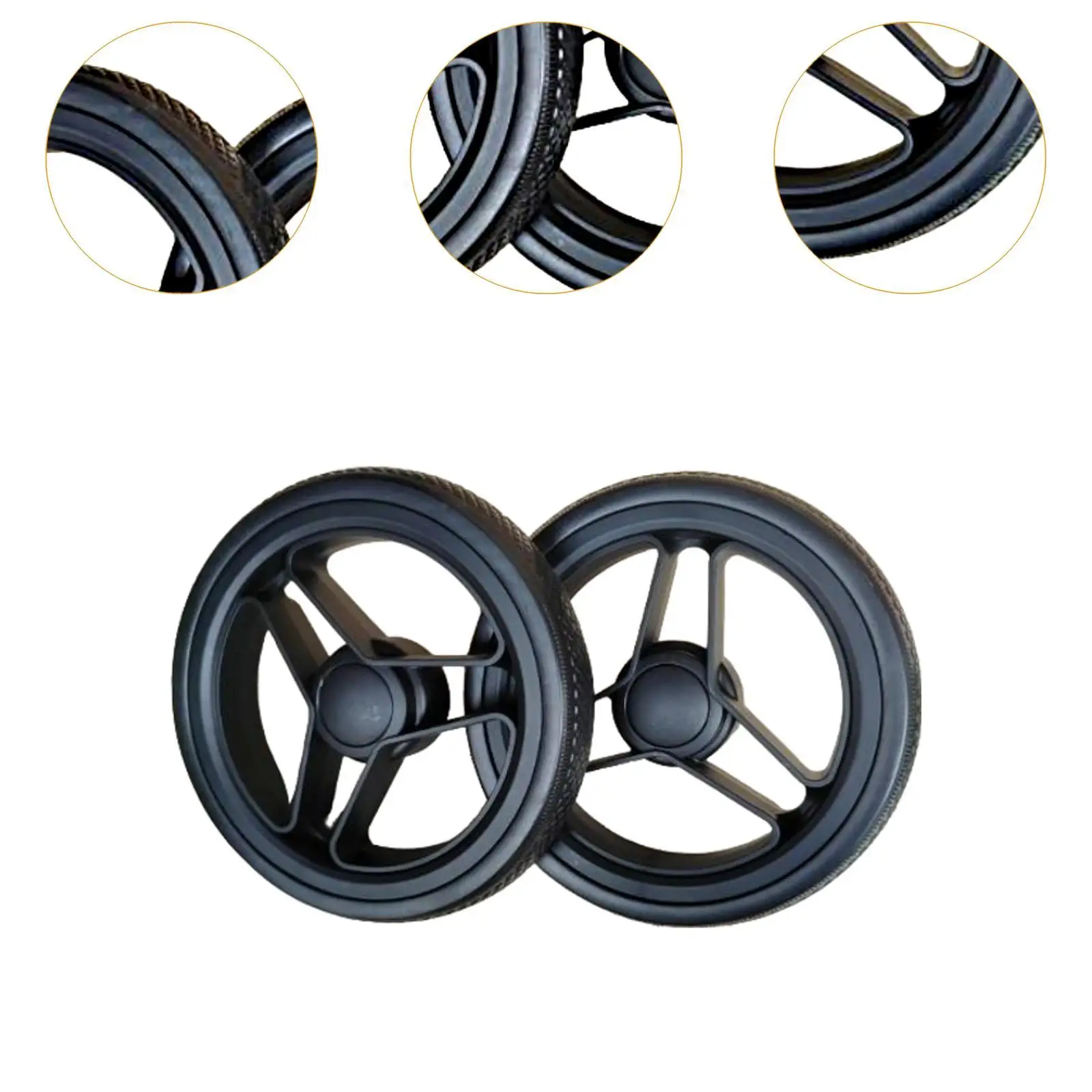 Pram Wheel Accessories for Baby Carriage Cover Tyres Front and Rear