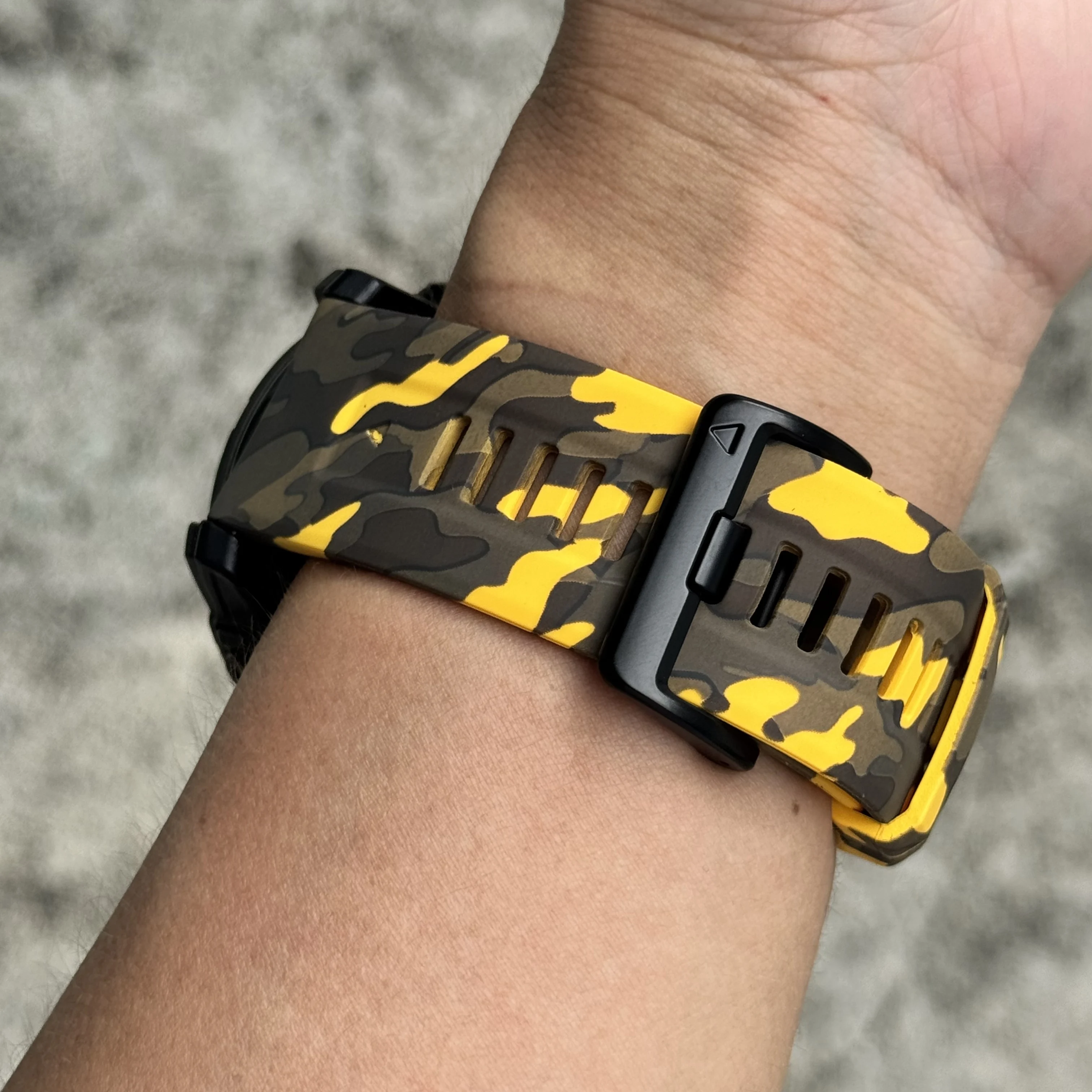 Tactical Camo Silicone QuickFit Watch Band - Premium Replacement Strap 22mm & 26mm
