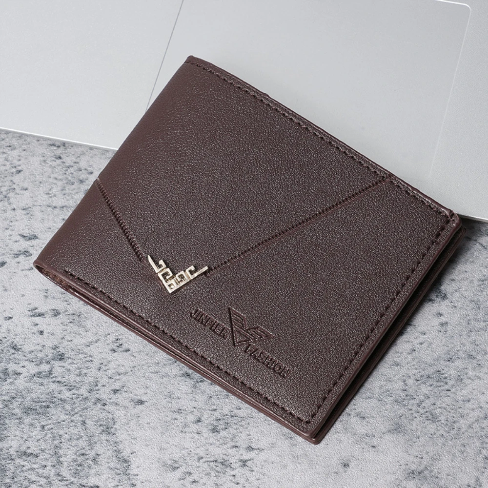 pu leather wallet Men's Short Design Causal Purses Male Folding Wallet Coin Card Holders Slim Money Bag Men PU Leather Wallet