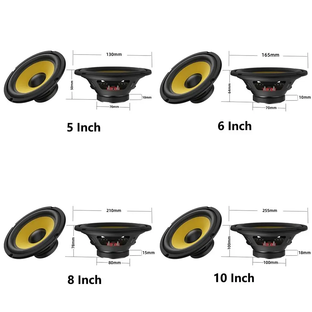 Universal HiFi Full Range Car Stereo Bass Speaker Subwoofer